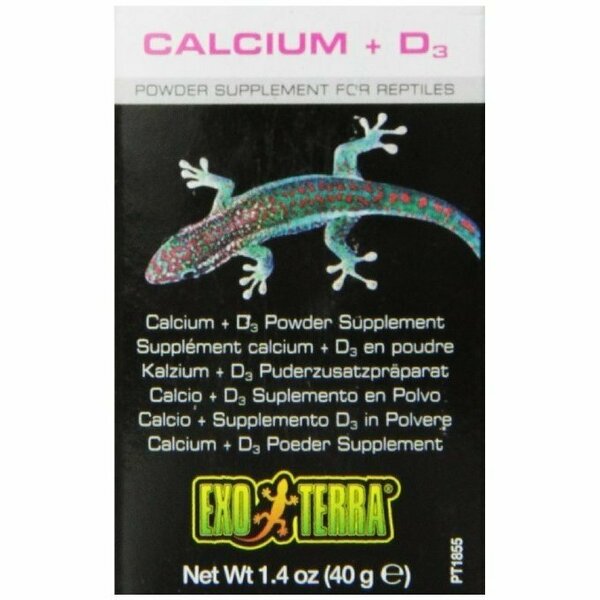 Exo Terra Exoterra Reptile Calcium + Vit D3 1.4 Oz C277